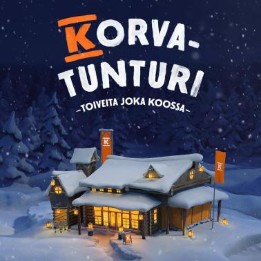 Tänä jouluna Savukoskella sijaitsevan Korvatunturin lisäksi Suomessa niitä on lähes 1200, kun K-ruokakaupat muuttuvat Korvatuntureiksi.